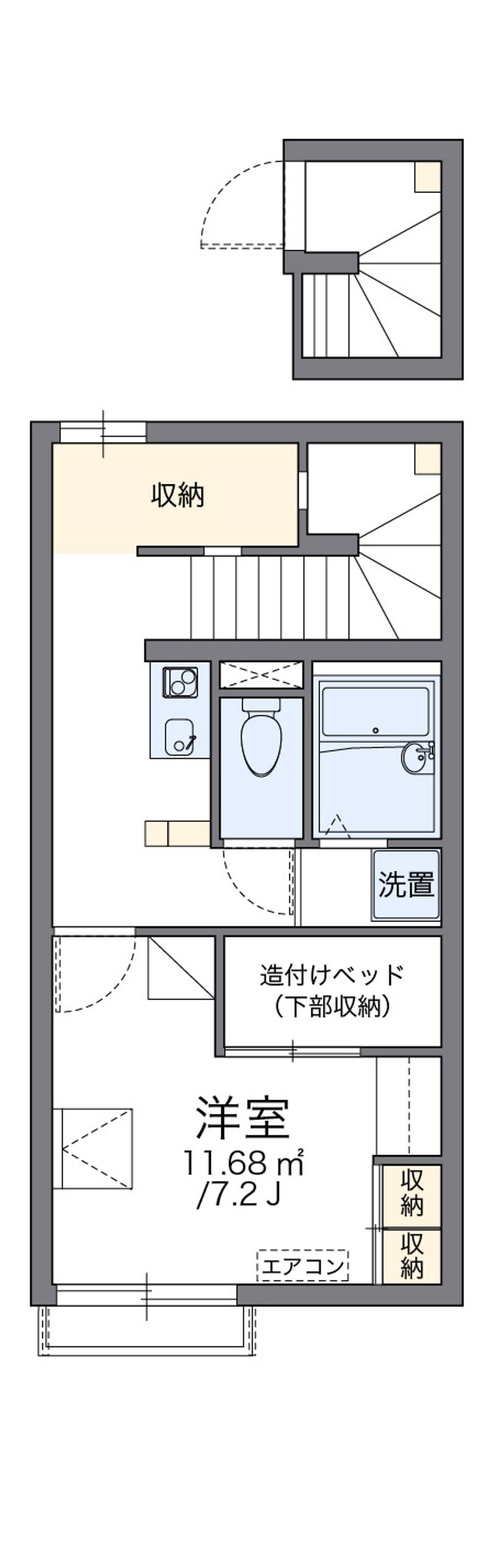 レオパレス龍ノ口 間取図