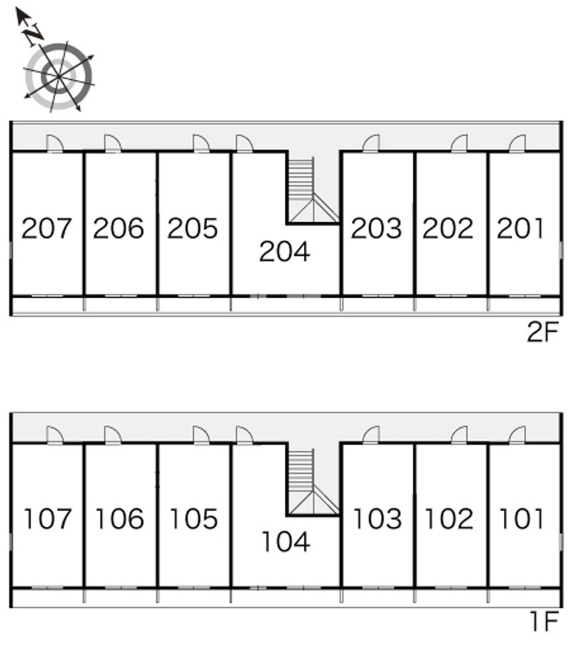 レオパレス前原 間取配置図