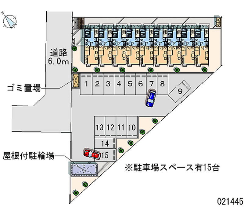 レオパレスクローバーベル 月極駐車場