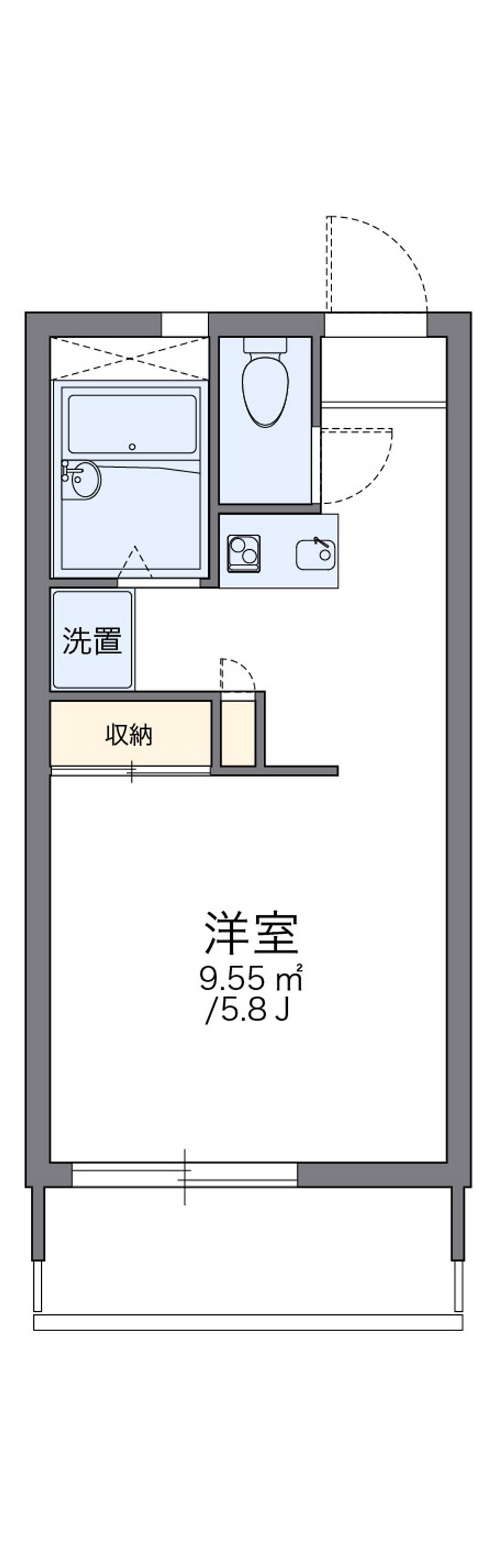 レオパレス中居 間取図