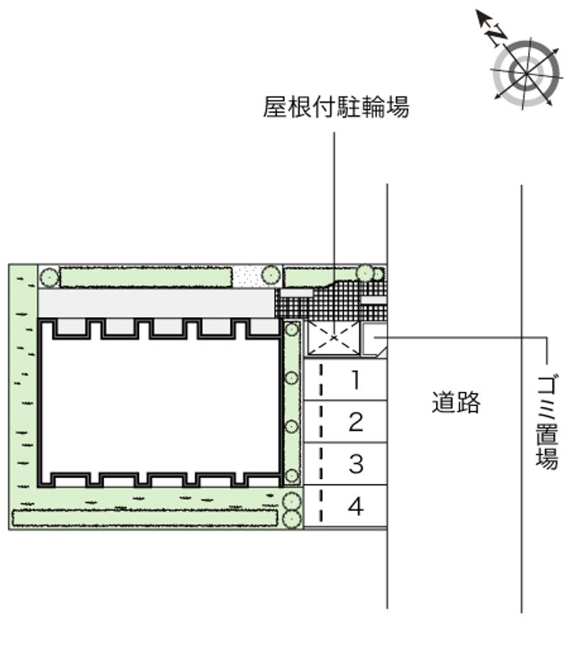 レオネクストクレセント梅里 配置図