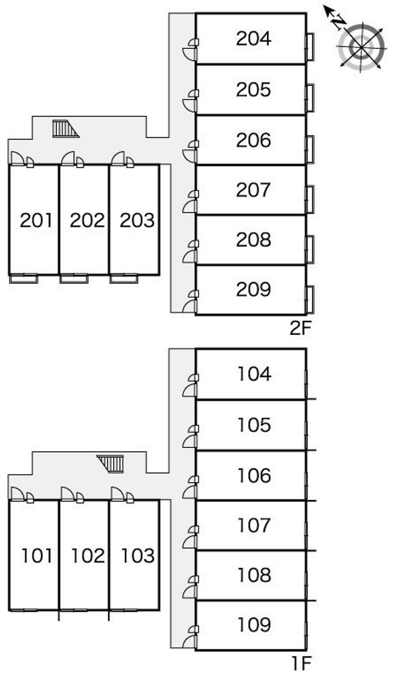 レオパレスアルバ 間取配置図