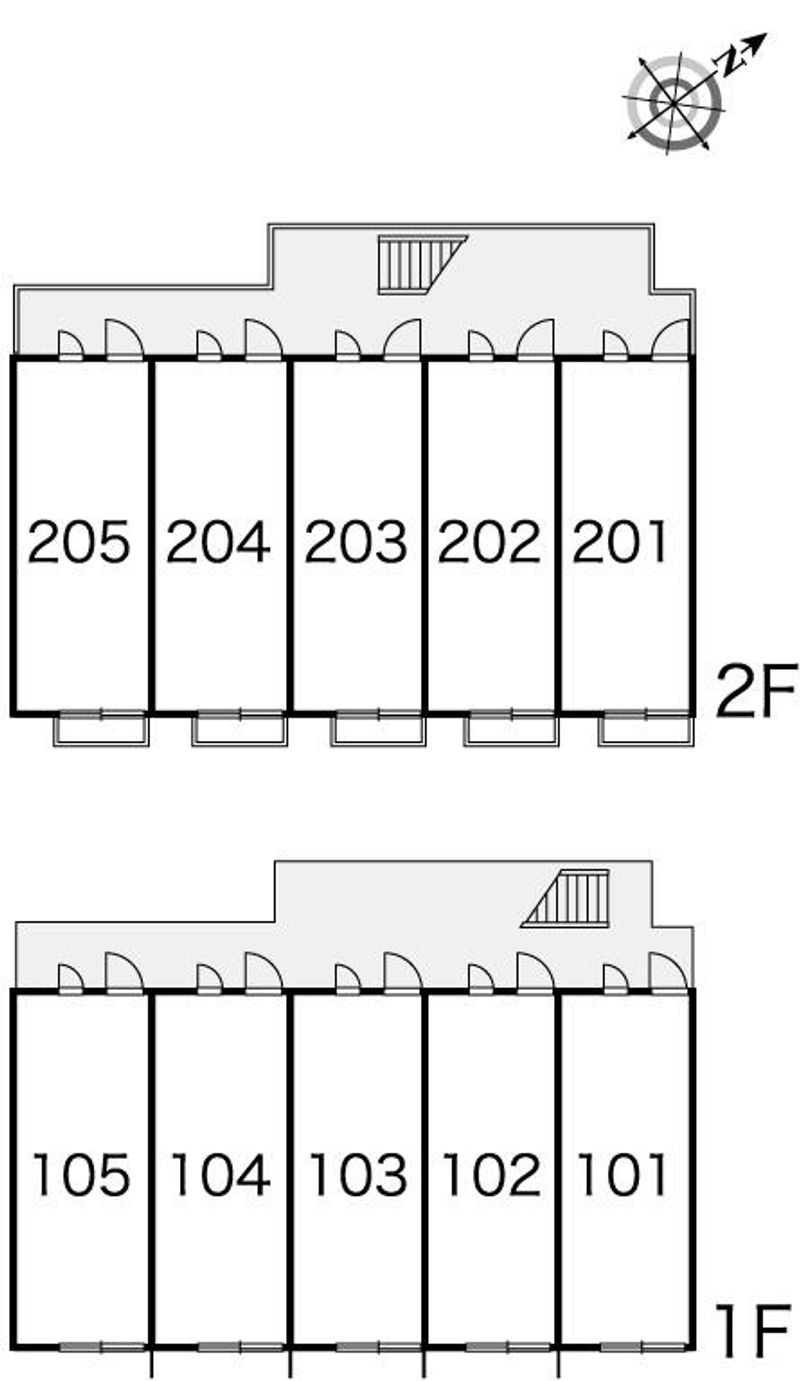 レオパレスリバータウン２０ 間取配置図