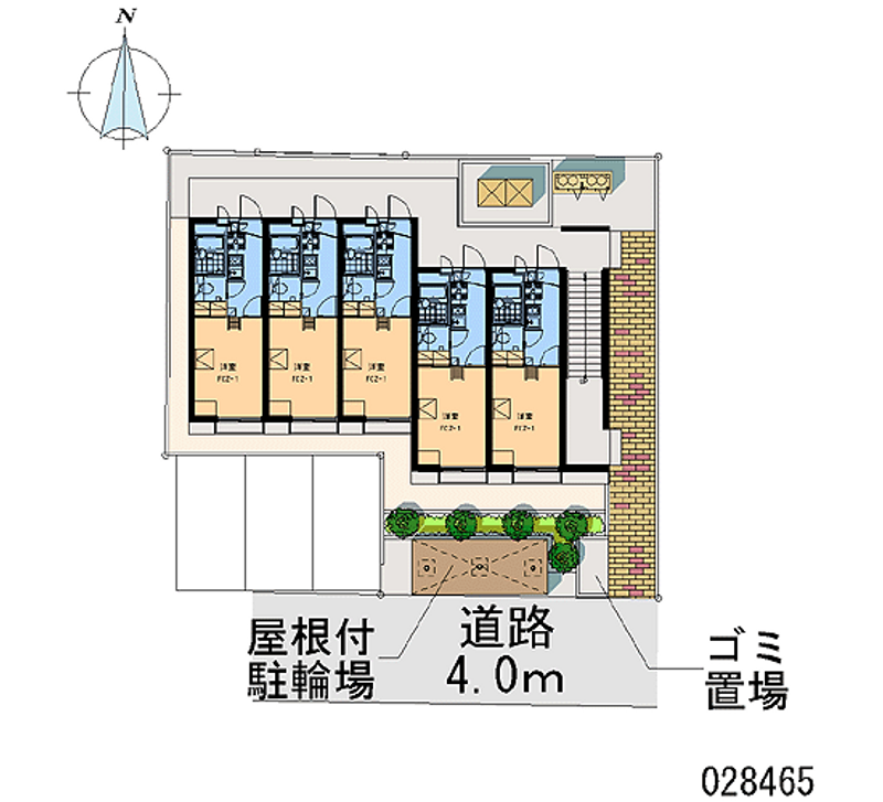 レオパレス円町 区画図