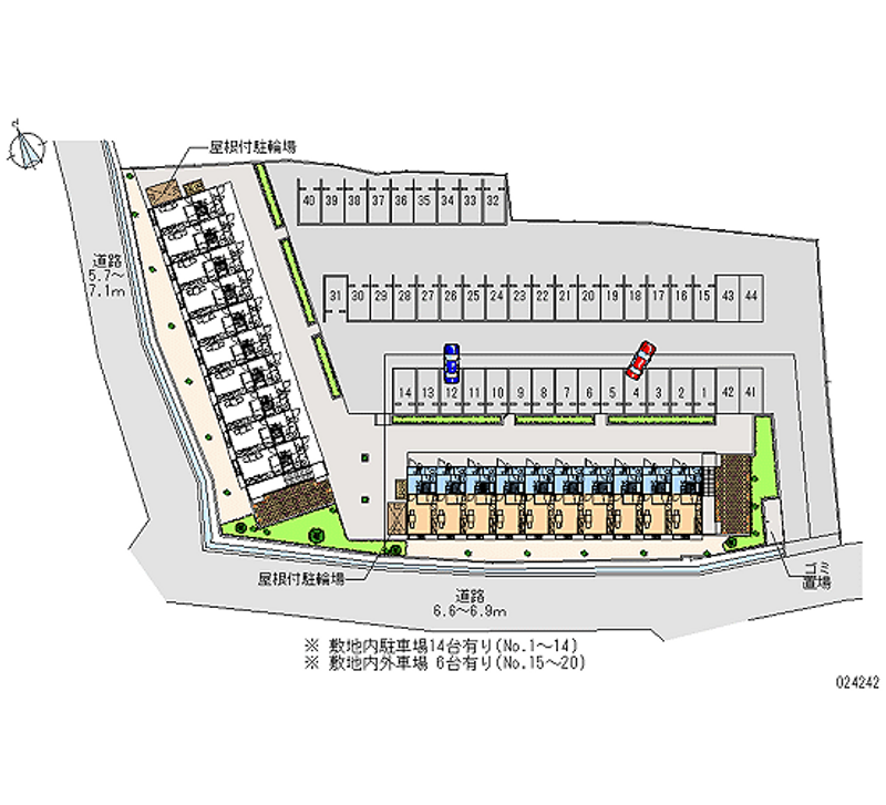 24242 Monthly parking lot