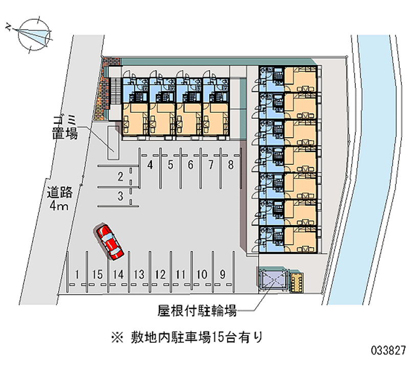 レオパレス五福北 月極駐車場