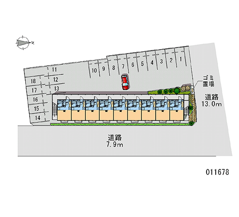 レオパレスサニーホームズ 月極駐車場