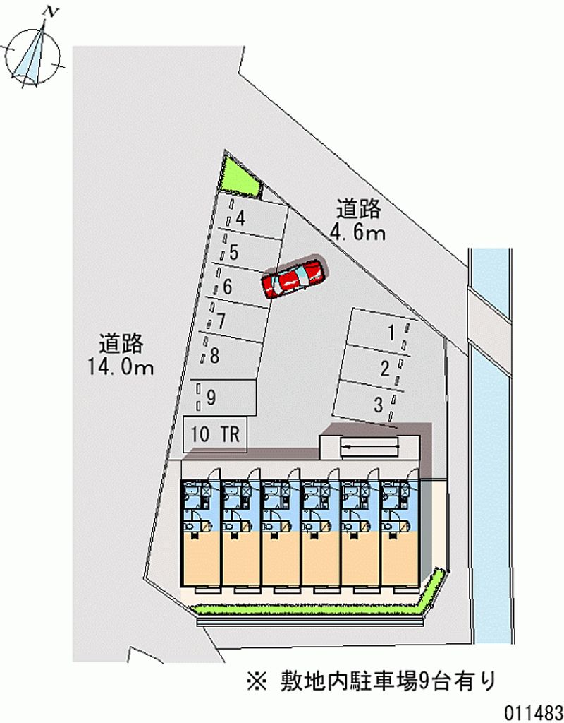 レオパレスＨＡＳＥＧＡＷＡ 月極駐車場