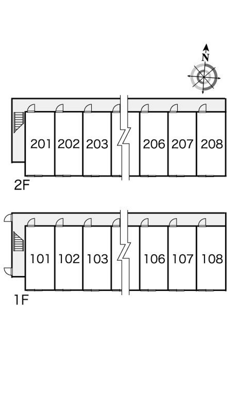 レオパレスサツキ 間取り配置図