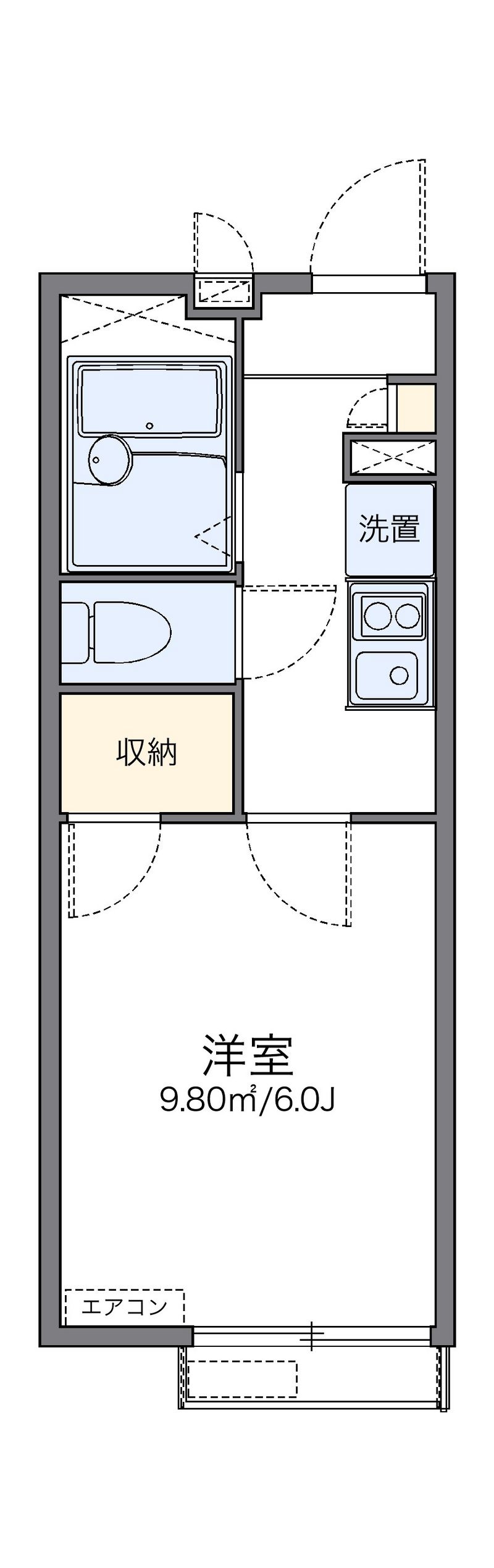 レオパレス清水 間取図