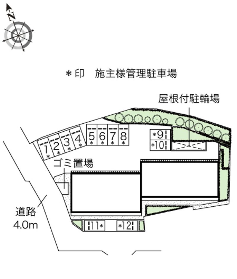 レオネクストメゾン　グリシーヌ 配置図