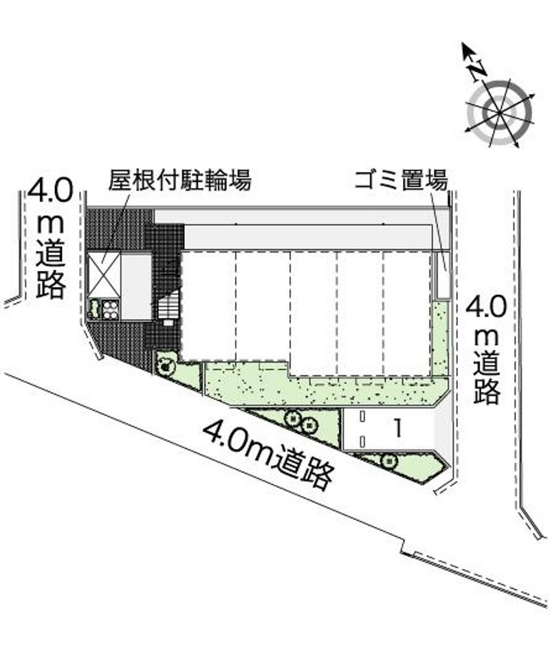 レオパレスコーポ丸喜 配置図