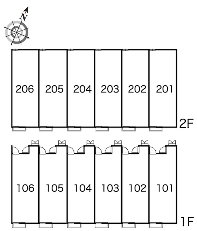レオパレスさくら 間取配置図