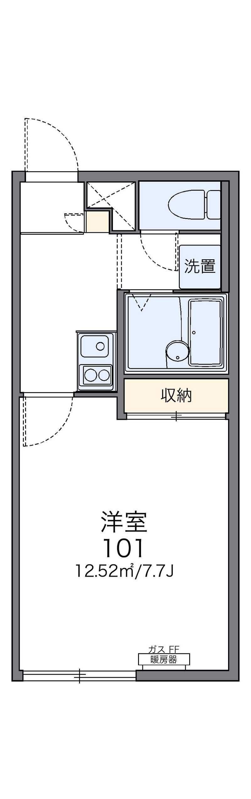 レオパレス藤 間取図