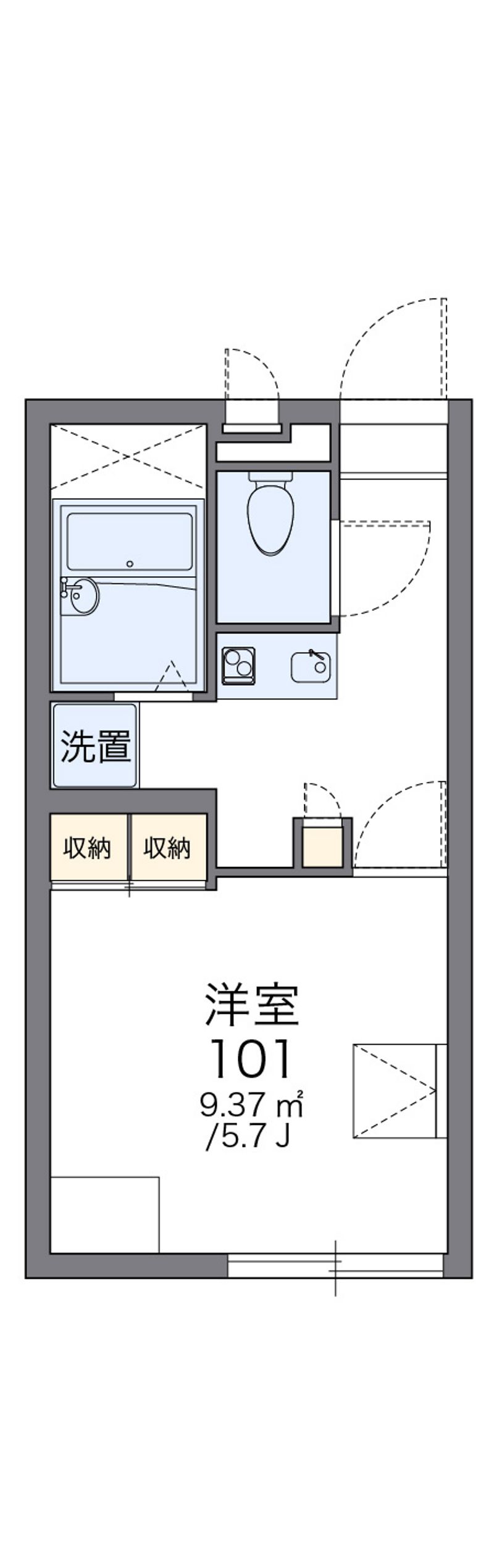 レオパレスプレミールⅡ 間取図