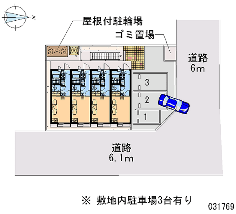 レオパレスビーンズＳＫ 月極駐車場