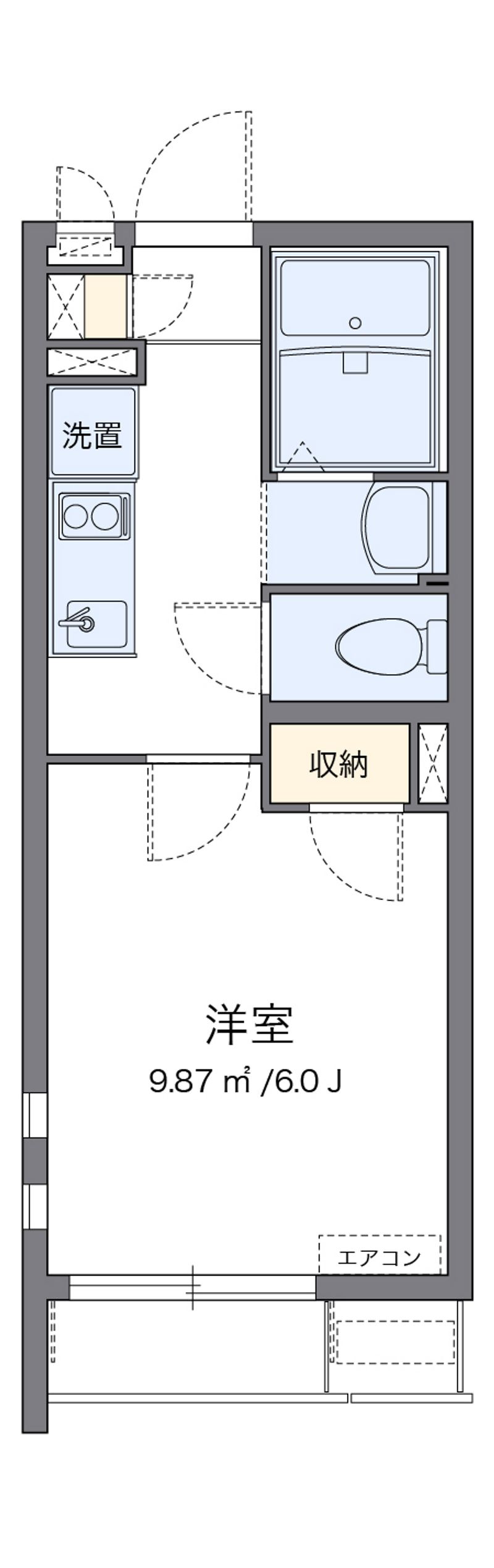 クレイノＫサンライトⅤ 間取図