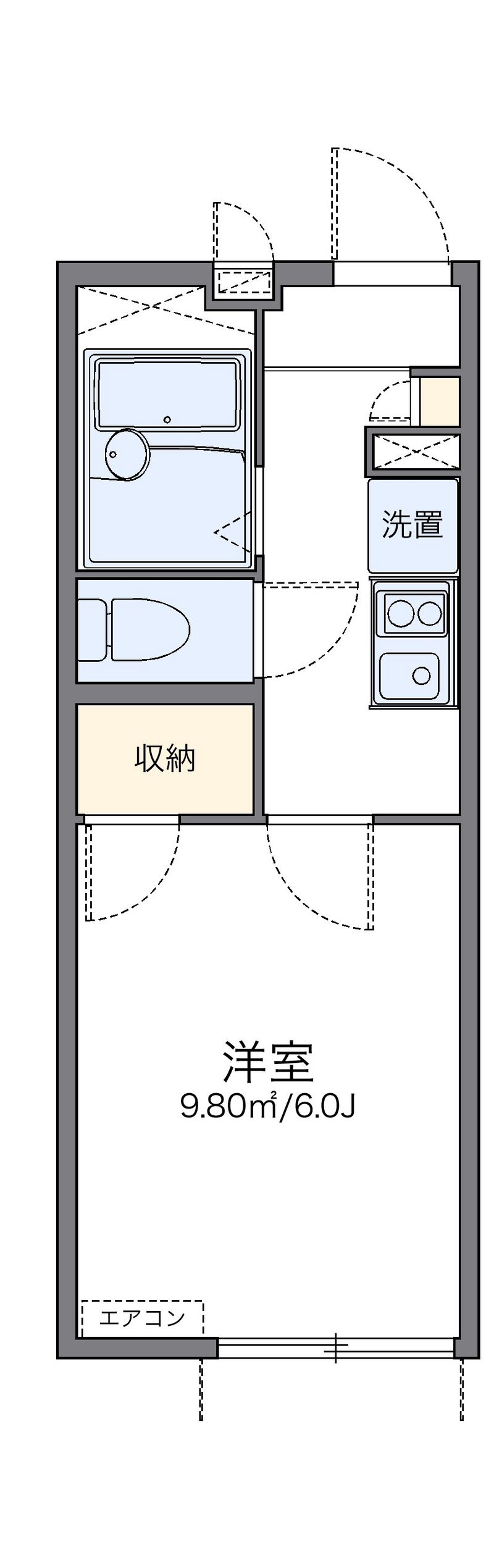 レオパレスエスタ　セルトⅡ 間取図
