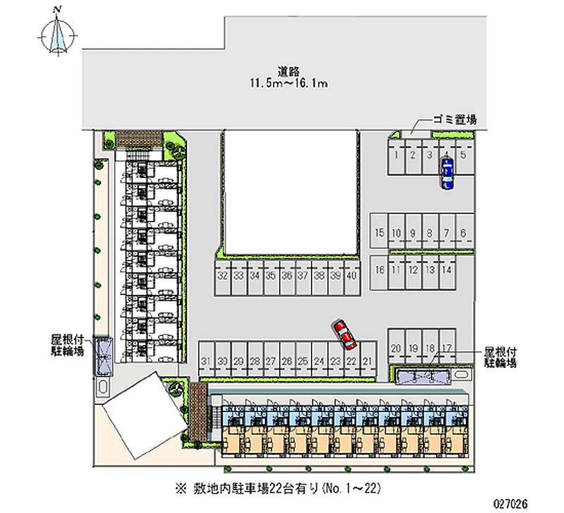 レオパレスルーナ 月極駐車場