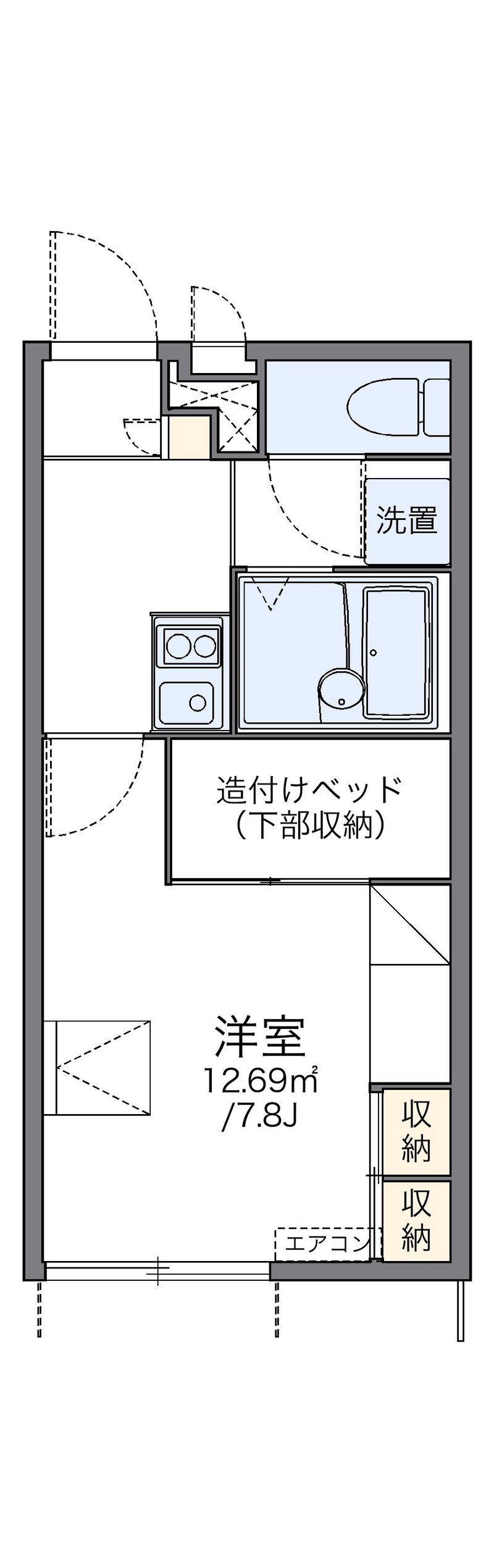 レオパレスジョイ大井 間取り