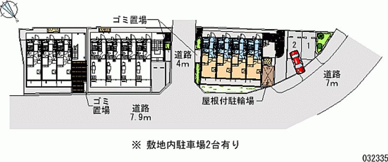 レオパレスイルニードⅡ 区画図
