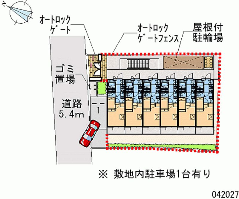 レオパレスポートサイド弁天 区画図