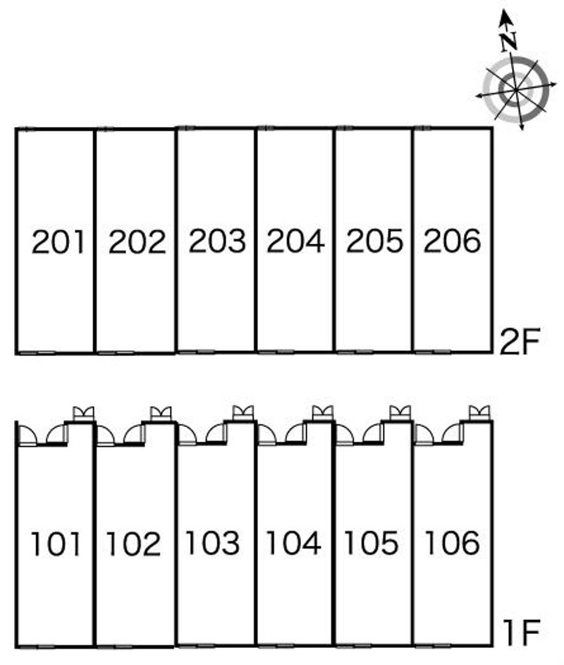 レオパレス菜ノ花 間取配置図