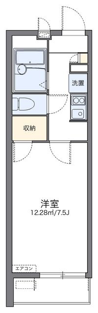 レオパレス花水木 間取り図