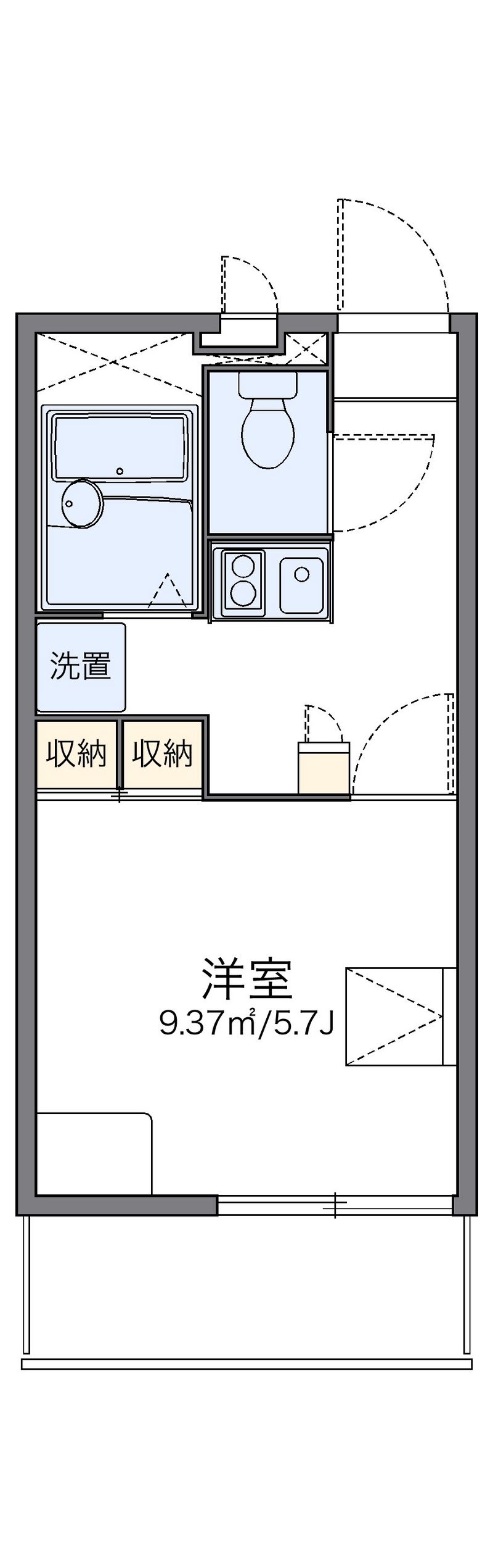 レオパレスカトレア 間取図