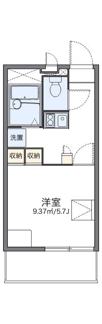 レオパレスカトレア 間取り図