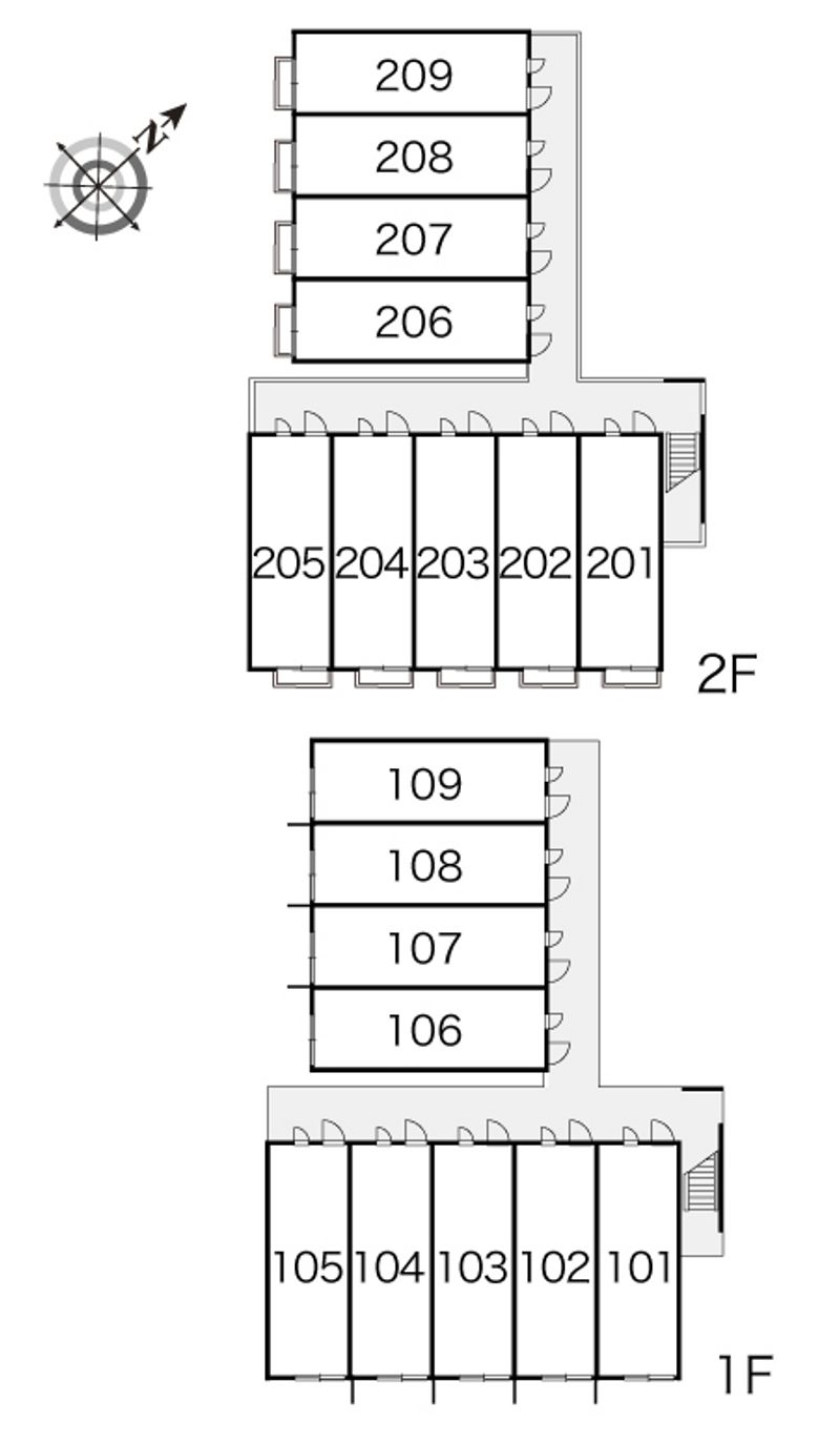 レオパレスフルハウス 間取り配置図