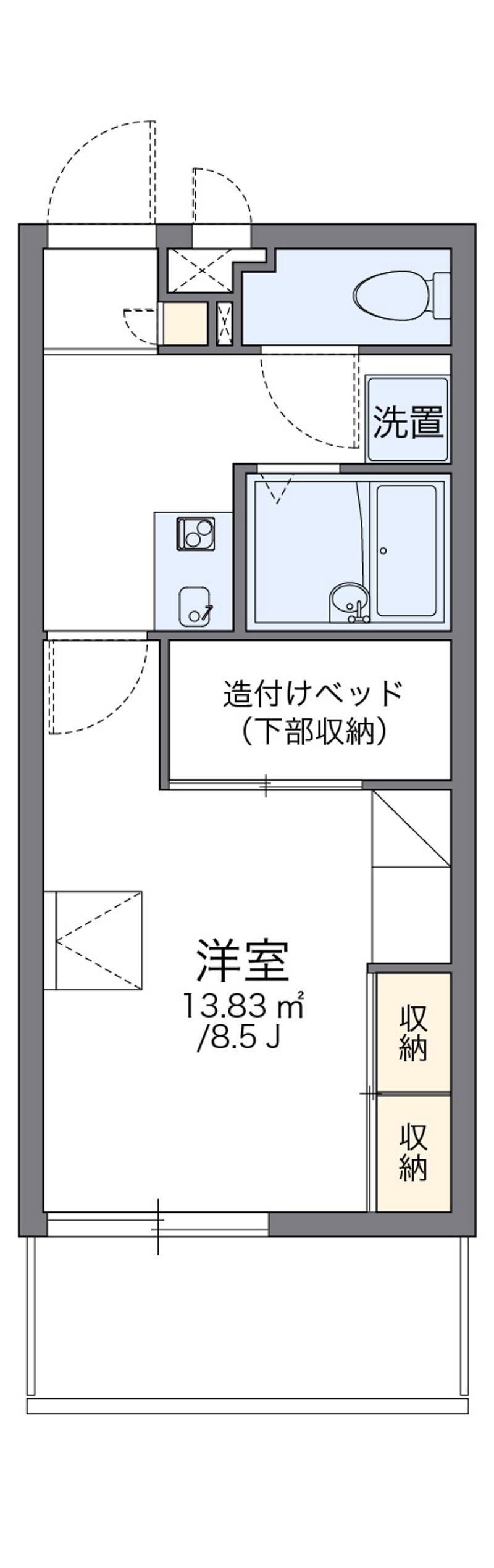 レオパレスコーラルアイル 間取図
