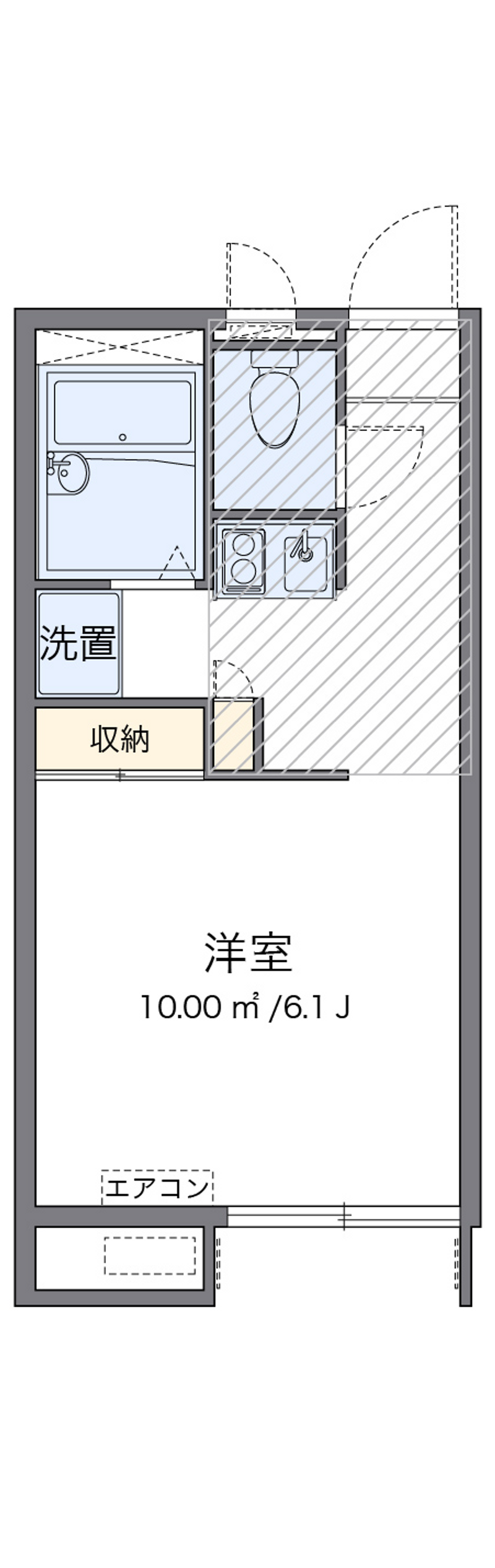 レオパレス東宮館 間取図