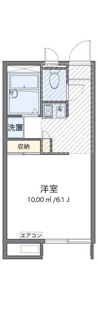 レオパレス東宮館 間取図