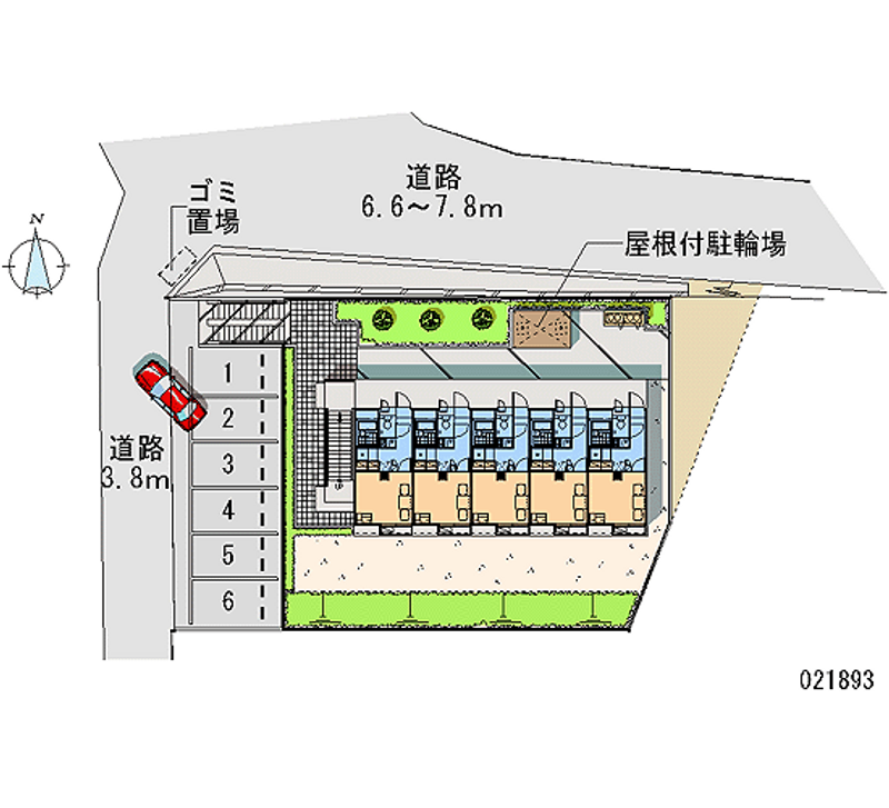 レオパレス宮崎ヒルズ 区画図