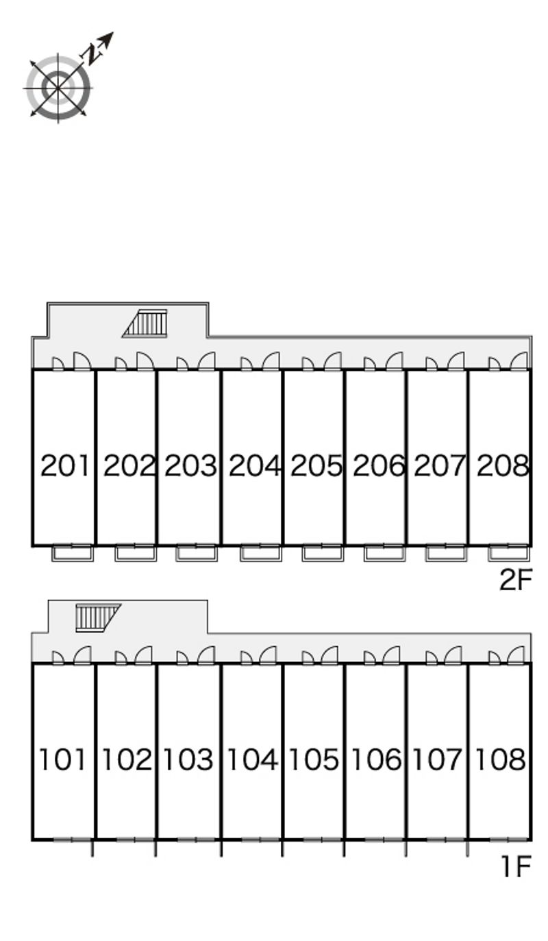 レオパレスセリーヌ 間取配置図