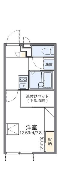 レオパレスシャンテ北舞子 間取り図