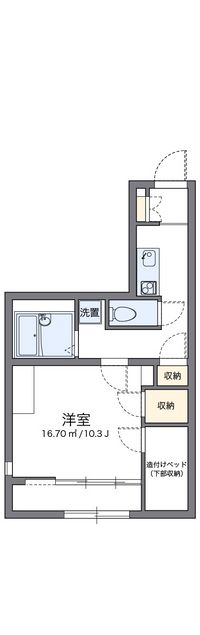 レオパレスＭｅｌｏｄｅｙ 間取り図