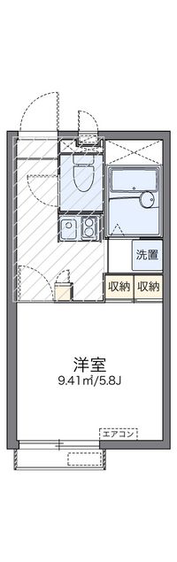 レオパレスプランドールＫＯＺＵ 間取り図