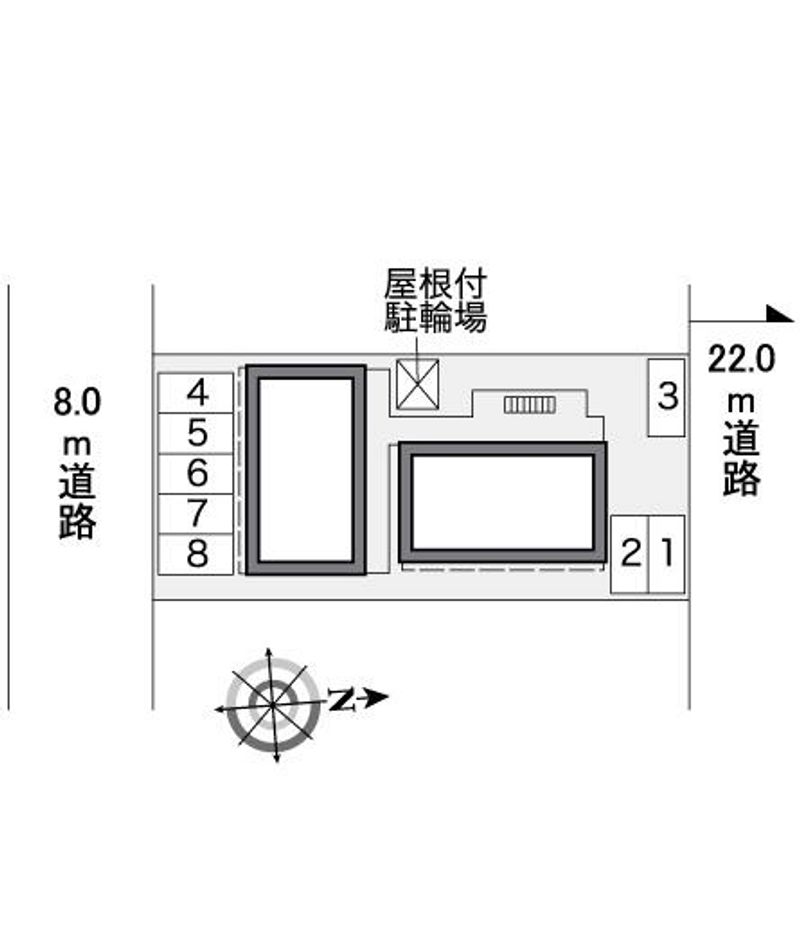 レオパレス日の出 配置図