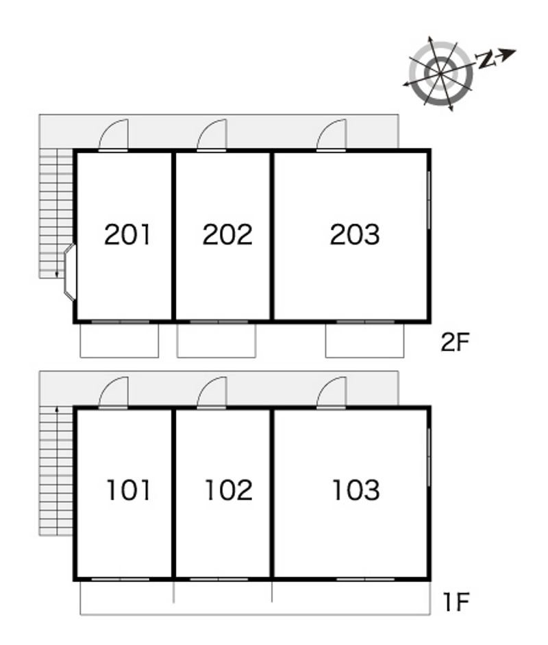 レオパレス川越第７ 間取り配置図