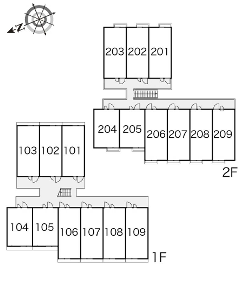 レオパレス華 間取配置図