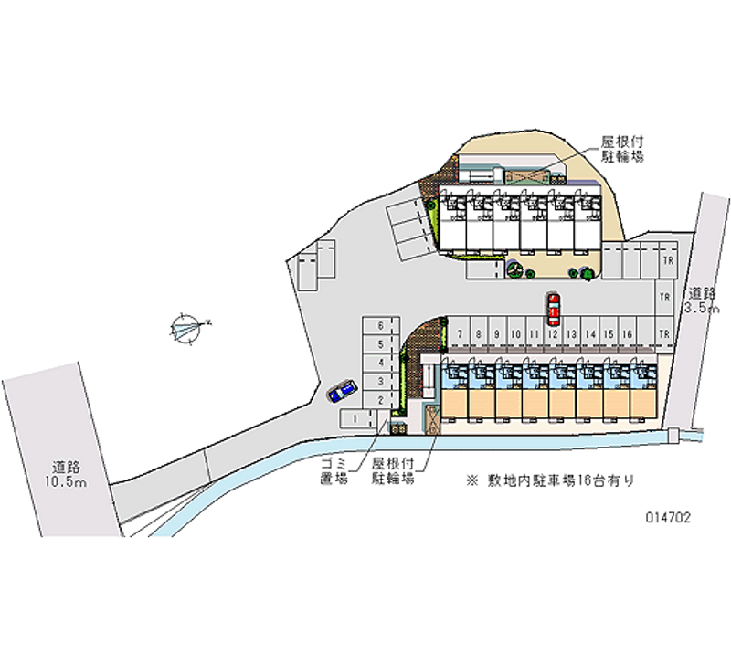 レオパレスルノアールⅠ 月極駐車場