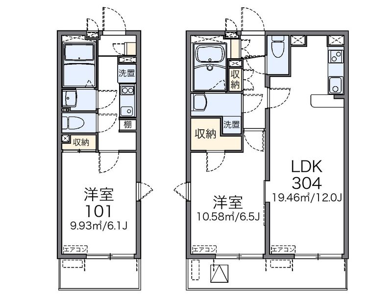 レオネクストコンフォート本木 間取図