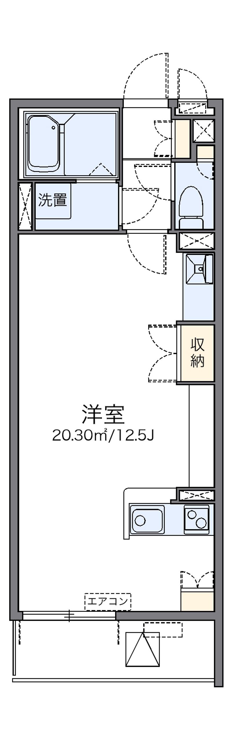 レオネクストうめの木 間取図