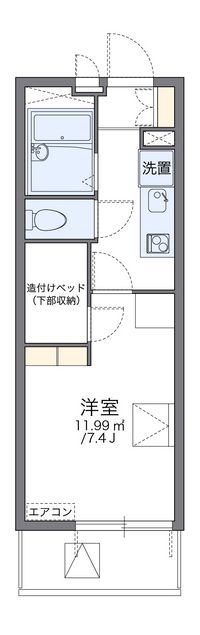 レオパレス新座サンハイツ 間取り図