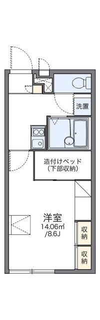 レオパレスレイ 間取り図