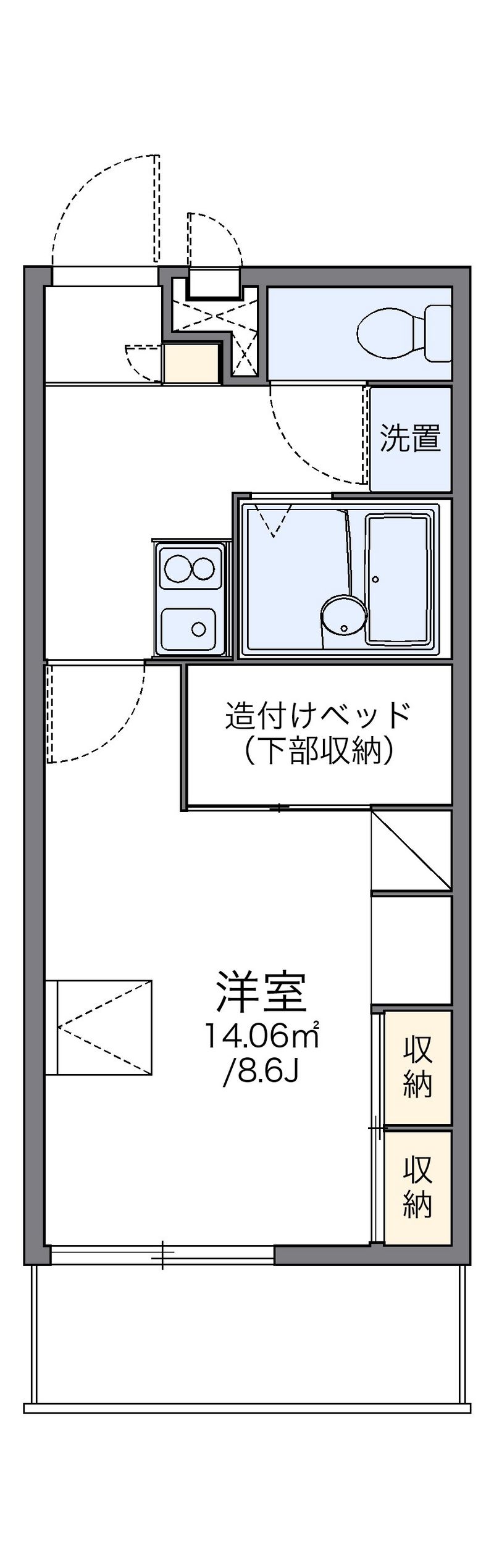レオパレスアサクラⅢ 間取図