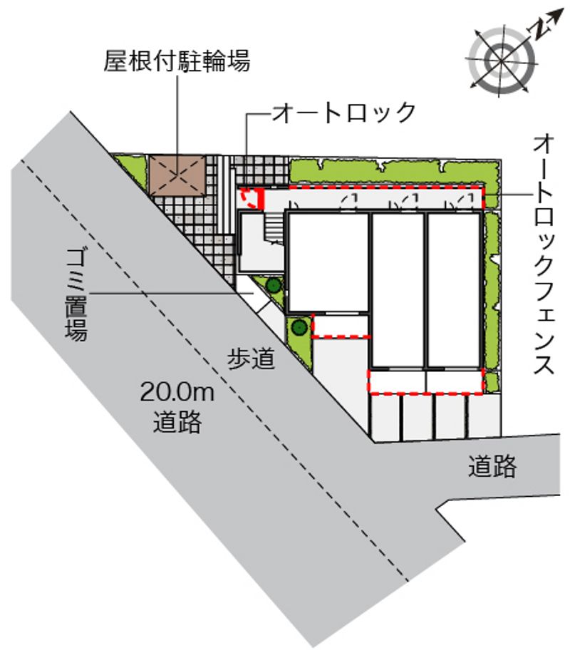 レオネクストフローラ堀ノ内 配置図