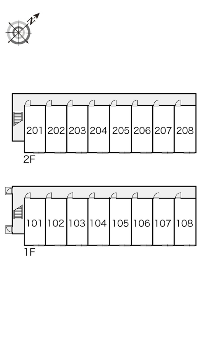 レオパレスさくら 間取り配置図